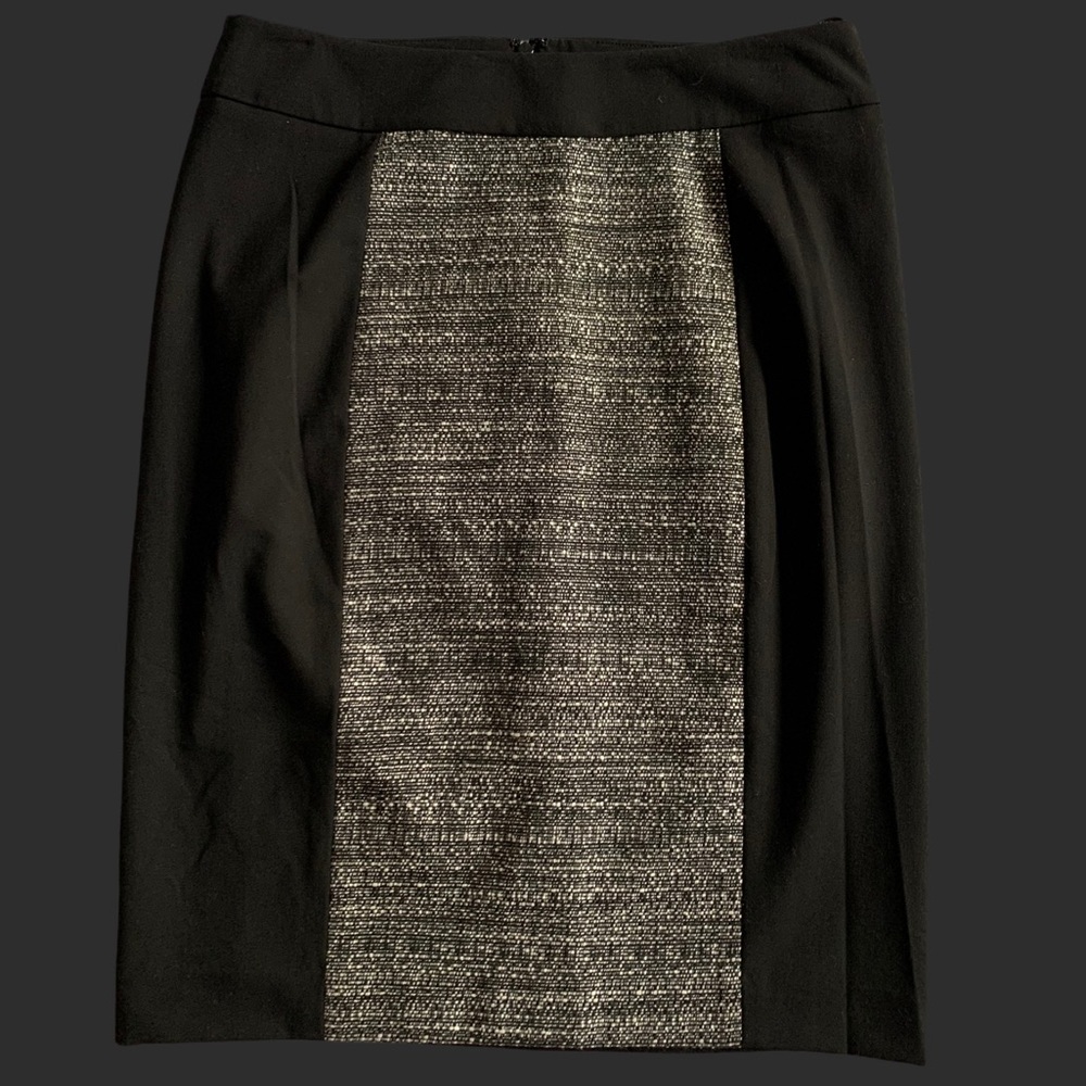 NWT Calvin Klein Black & Grey Pencil Skirt sz 4